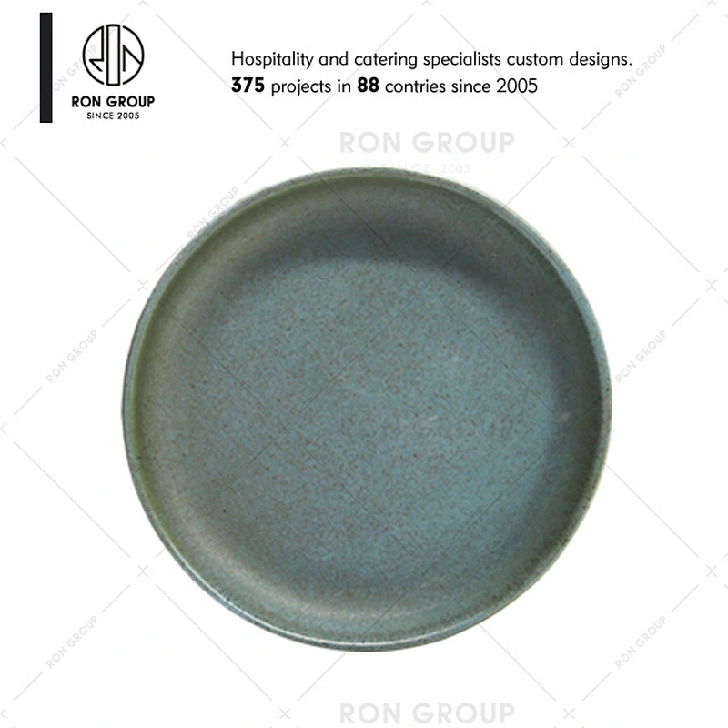 Restaurant Ceramic Green Soup Plate Soup Bowl