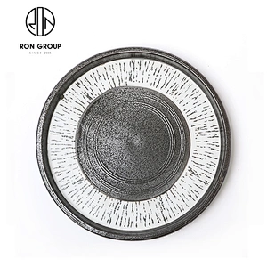Catering Party Wedding Use Nordic Creative Ceramic Tableware 8.75'' Round Plate