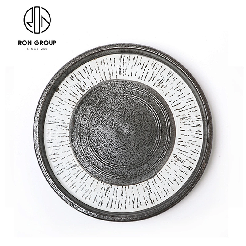 Catering Party Wedding Use Nordic Creative Ceramic Tableware 8.75'' Round Plate