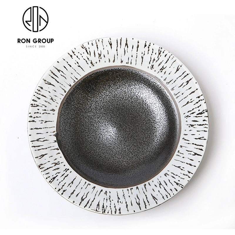 High Quality Hotel Home Tableware Dessert Food Ceramic Round Plate