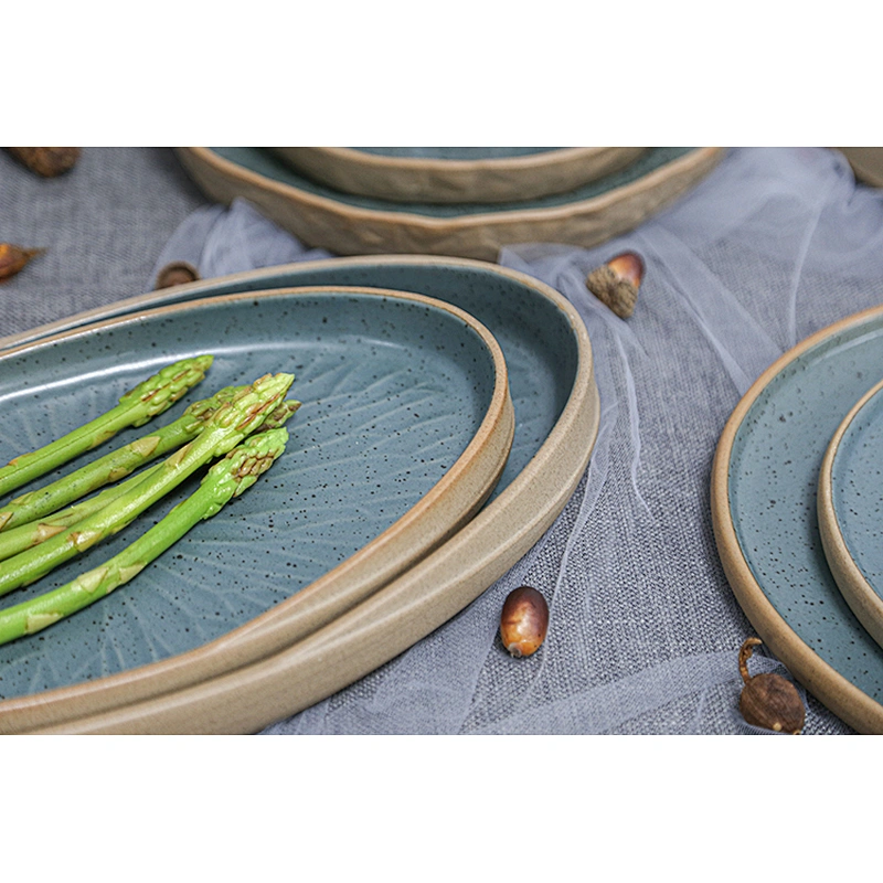 Wholesale Customized Blackish Green Portable Square Dinner Plate