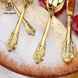 New Design Wedding Reusable Restaurant Flatware Eco Friendly Cutlery Set