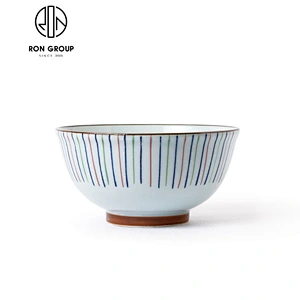 Wholesale Restaurant 9 Inch Ceramic Soup Bowl Noodle Bowl