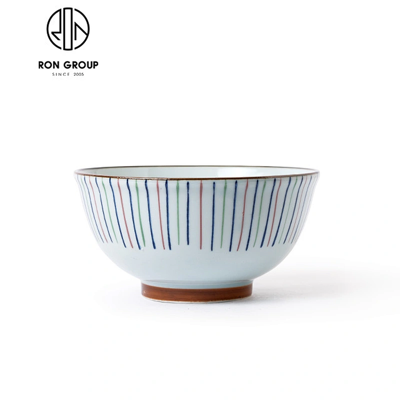 Wholesale Restaurant 9 Inch Ceramic Soup Bowl Noodle Bowl