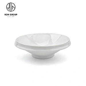 Wholesale Restaurant White Porcelain 10 Inch Round Soup Noodles Bowl