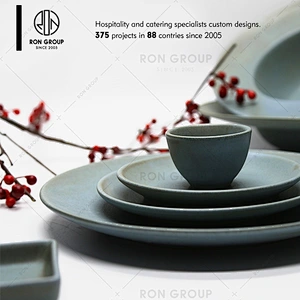 Hand made ancient bulk ceramic plates for hot sale
