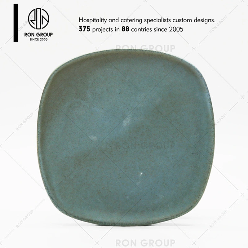 Restaurant Ceramic Green Soup Plate Soup Bowl