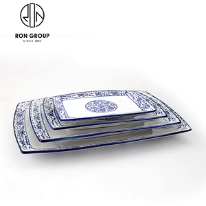 Wholesale Restaurant Blue And White Porcelain Dinnerware