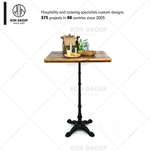 Custom made restaurant vintage industrial high bar stools and table