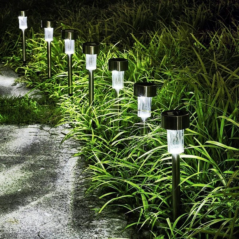 HOT mini Solar stainless steel  light     outdoor solar garden lights