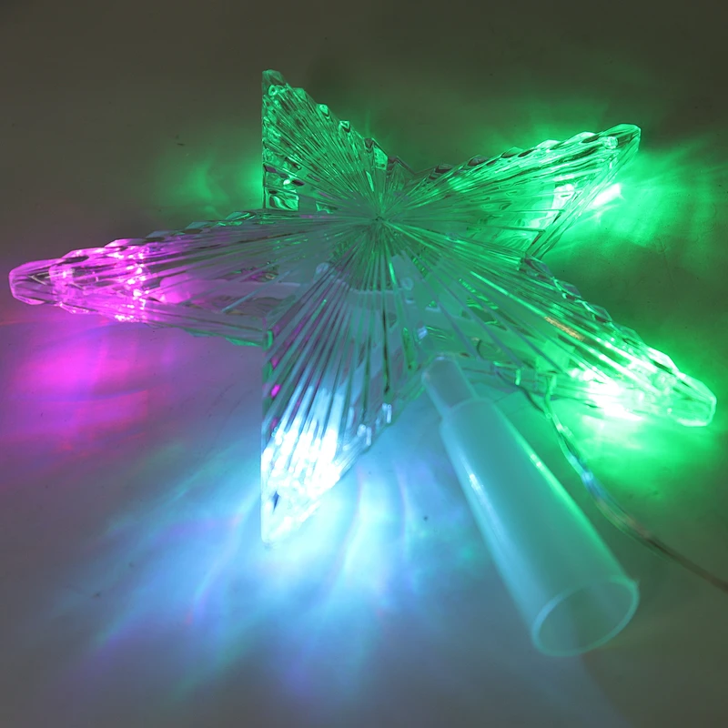 Christmas tree topper lights -5LED multicolor changing