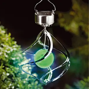 2019 good looking solar spiral colour changing light  decorative lights