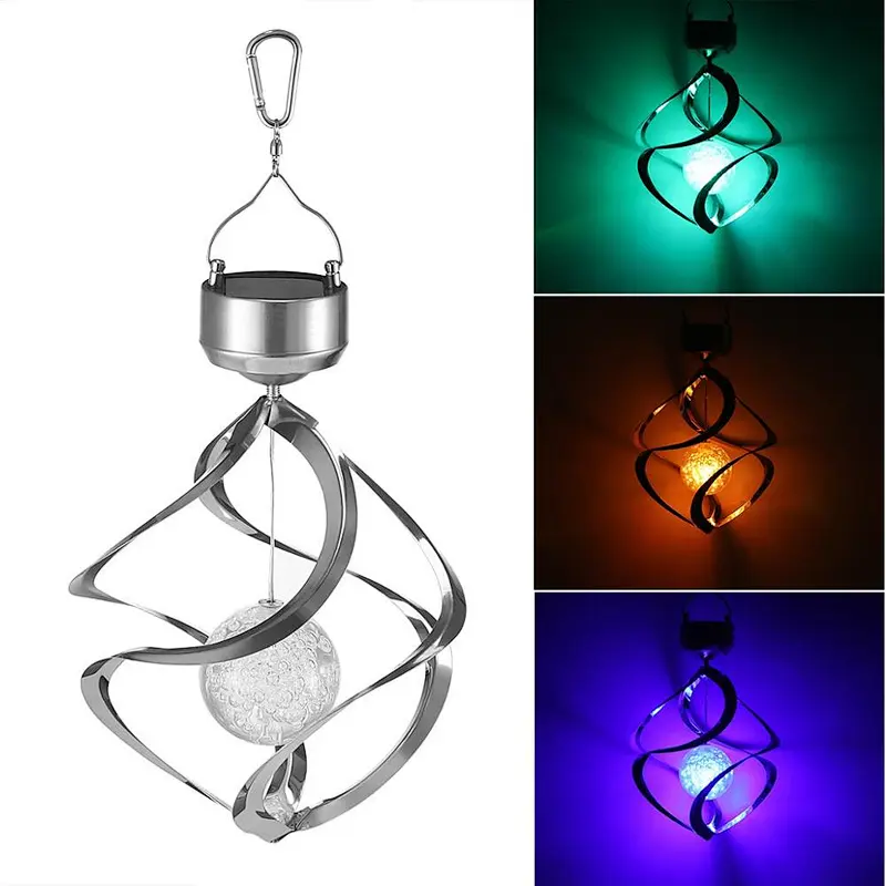 2019 good looking solar spiral colour changing light  decorative lights
