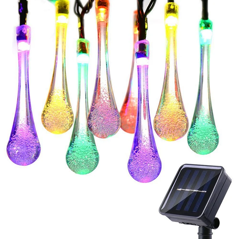 2019 New Style Plastic Teardrop Shape LED Decoration Light Chain