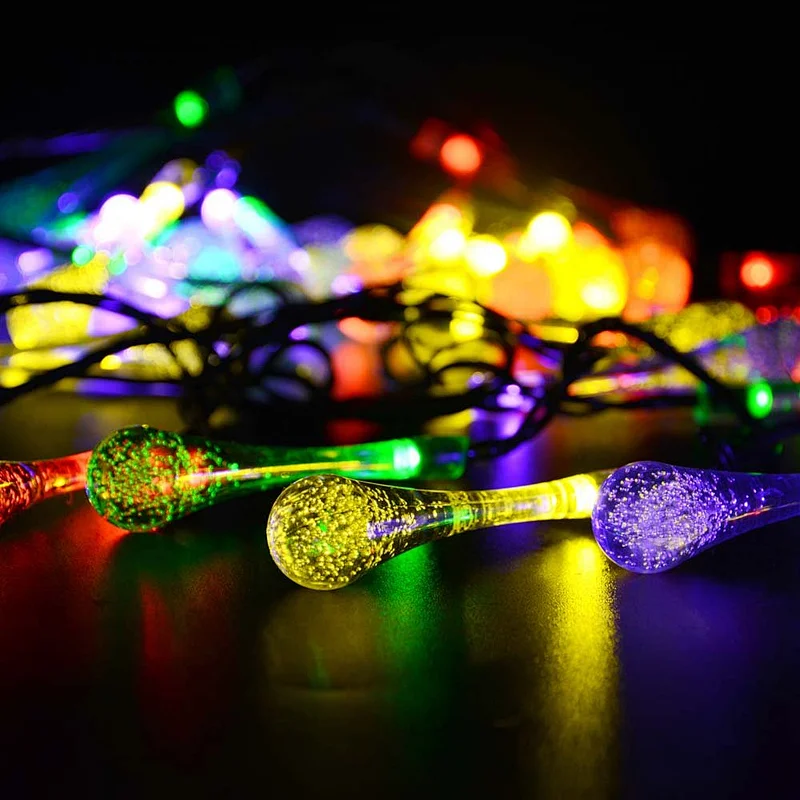 2019 New Style Plastic Teardrop Shape LED Decoration Light Chain
