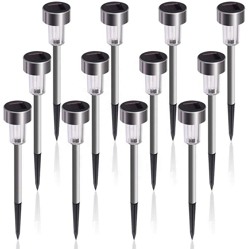 HOT mini Solar stainless steel  light     outdoor solar garden lights