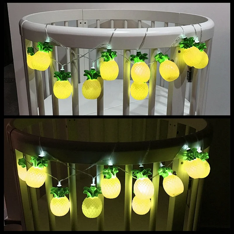 Pineapple Led String lights christmas holiday wedding decoration lights battery operated for gift