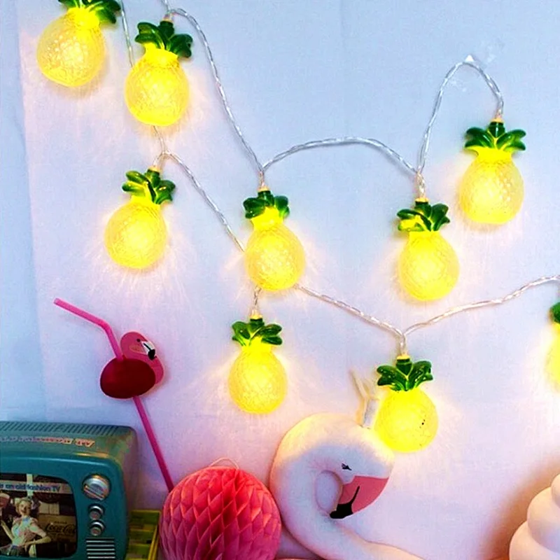 Pineapple Led String lights christmas holiday wedding decoration lights battery operated for gift