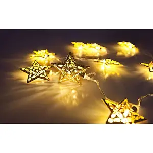 Hot Sale 10 LED Star decoration Christmas lights for coffee shop supermarket