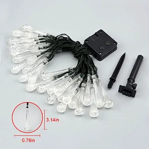 2019 New Style Plastic Teardrop Shape LED Decoration Light Chain