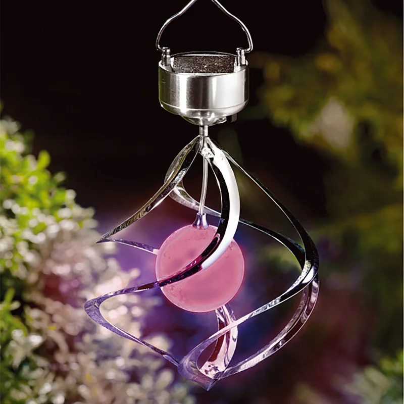 2019 good looking solar spiral colour changing light  decorative lights