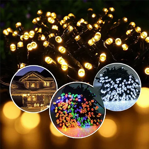 Solar 100LED String Lights Multi / warm white / white /blue color available