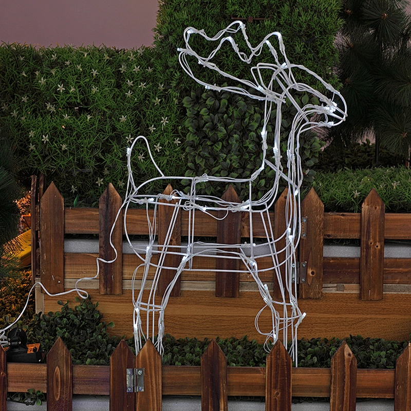 Stylish new design deer light with reindeer solar lights 60CM auto sensor with ON//OFF/FLASH