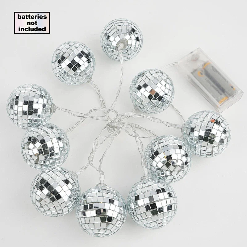 10LED Disco ball  B/O string lights  with LED multi color changing