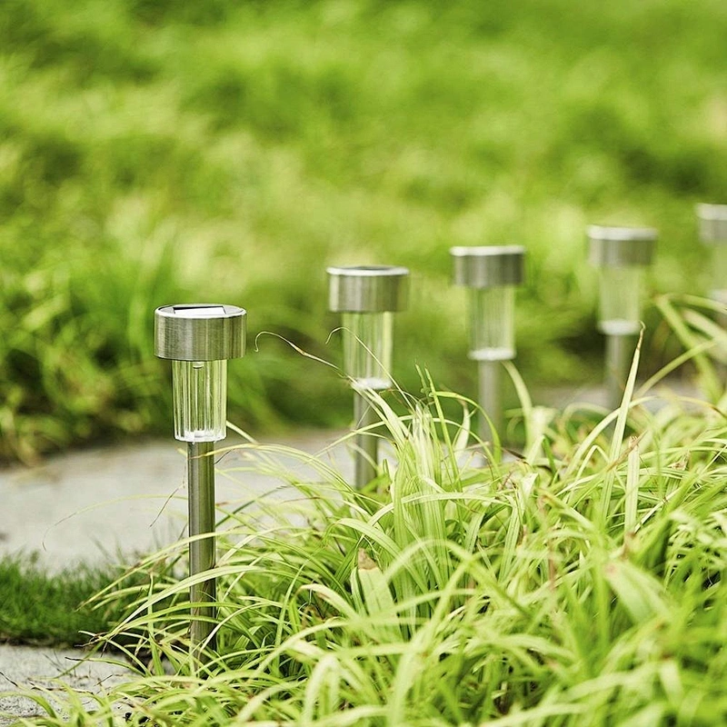 HOT mini Solar stainless steel  light     outdoor solar garden lights
