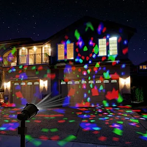 Hot sell  Light Show RGB Christmas Light Projection  Colorful Swirling Lights