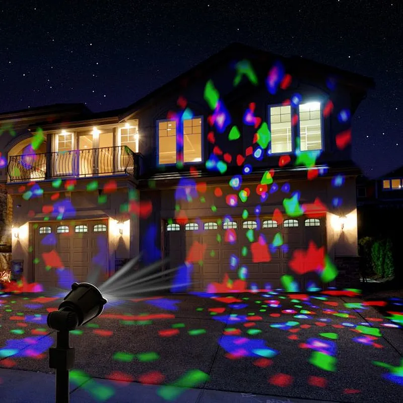 Hot sell  Light Show RGB Christmas Light Projection  Colorful Swirling Lights