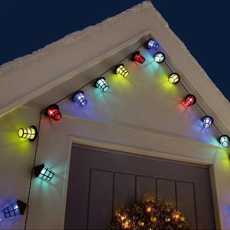 Party festival  Solar powered 10 LED lantern string lights