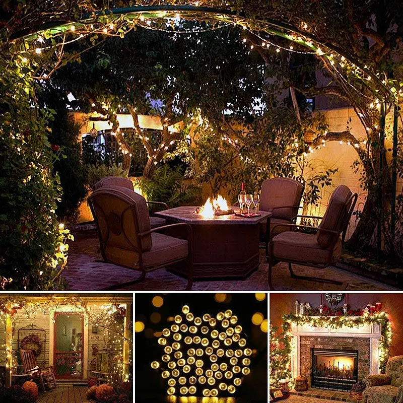 Solar 100LED String Lights Multi / warm white / white /blue color available