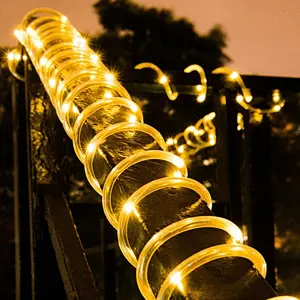 New product outdoor 5m solar rope light assorted colors for holiday