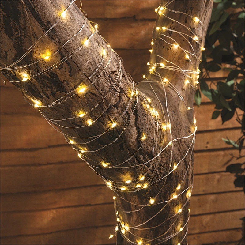 Beautiful warm romantic home decorate 100PK solar micro LED string light