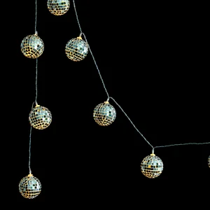 10LED Disco ball  B/O string lights  with LED multi color changing