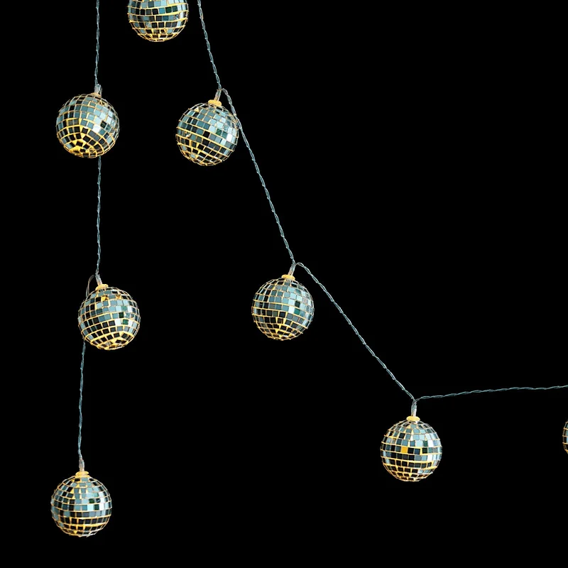 10LED Disco ball  B/O string lights  with LED multi color changing