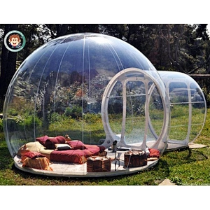 Commercial clear show room outdoor inflatable beach tent house clear dome tent for adults