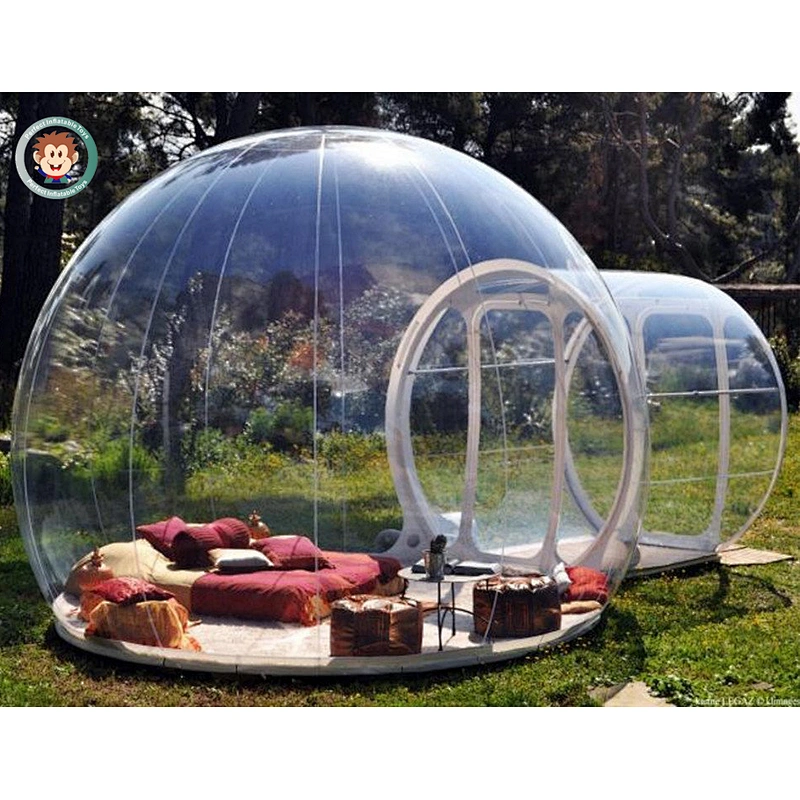 Commercial clear show room outdoor inflatable beach tent house clear dome tent for adults