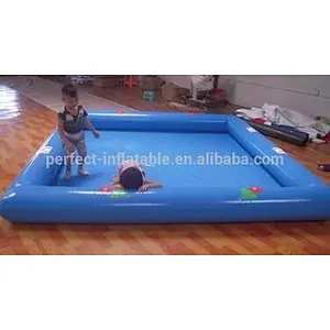 Plastic Beautiful blue inflatable tent cover swimming pool
