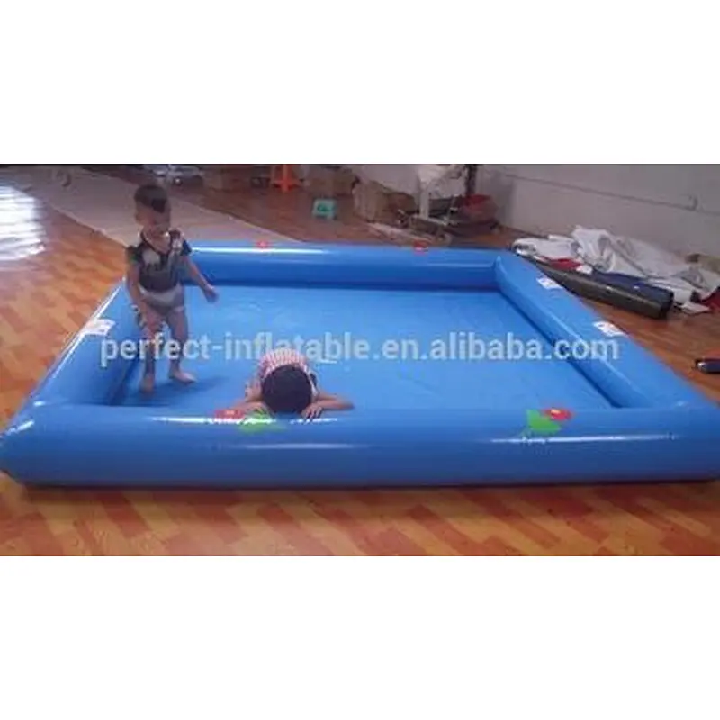 Plastic Beautiful blue inflatable tent cover swimming pool