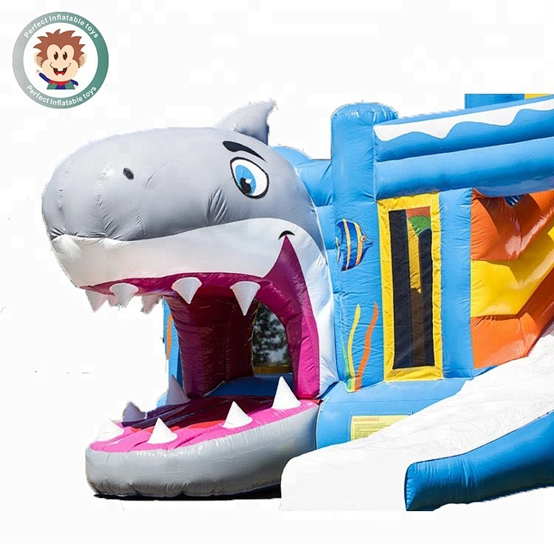 High quality perfect inflatable products inflatable shark bounce shark bounce house inflatable for rental