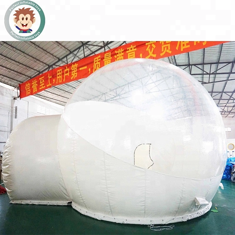 Lodge Balloon Outdoor Air Log Cabin House Camping Transparent Igloo Dome Clear Bubble Inflatable Tent