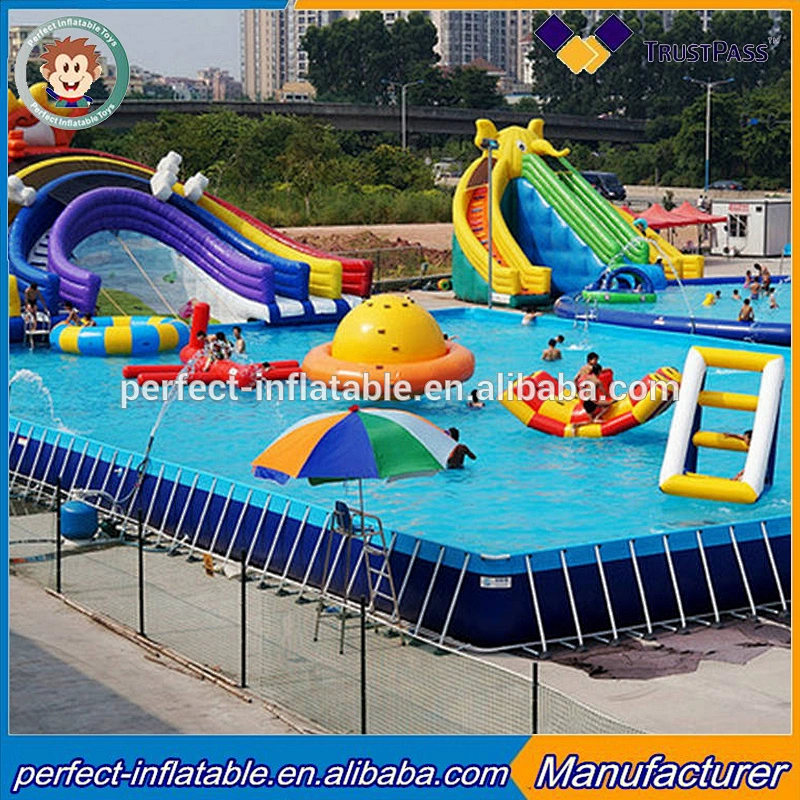 outdoor swimming pool plastic pool for water park commercial steel frame pool for sale
