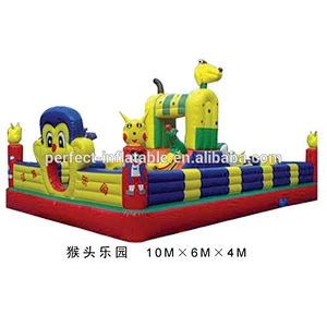 Good quality 0.55PVC inflatable castle for kids, inflatable outdoor playground