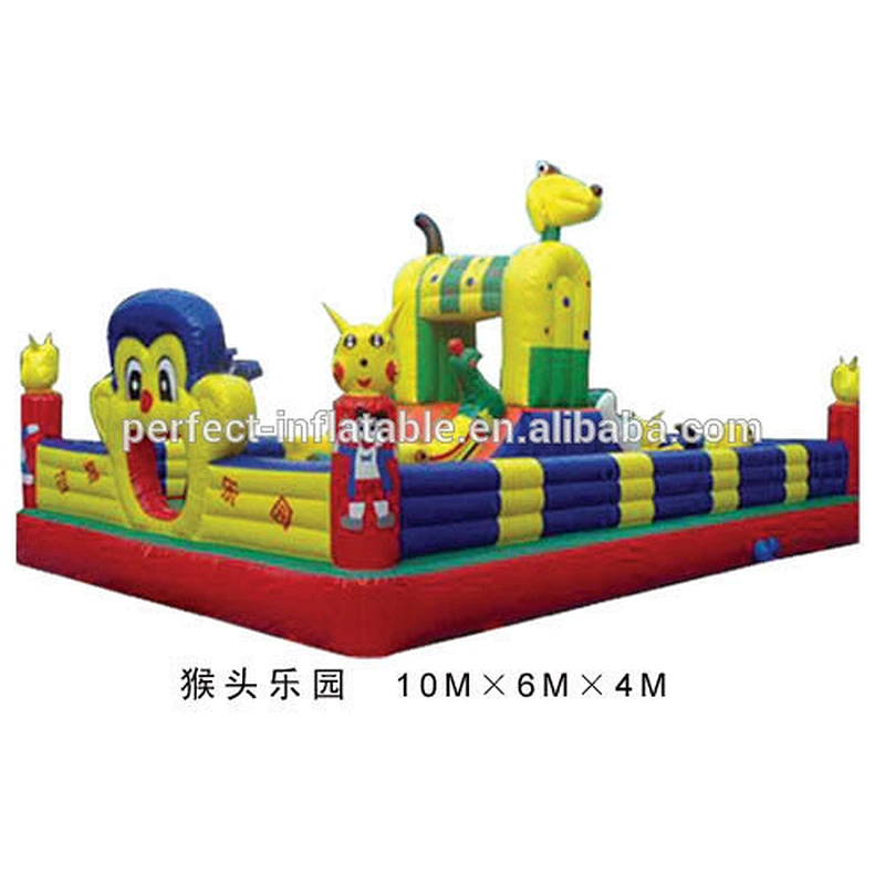 Good quality 0.55PVC inflatable castle for kids, inflatable outdoor playground