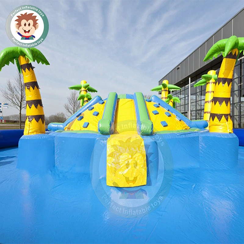 Chinese Factory Supply High Quality Environmentally Friendly Inflatable Slide With Pool