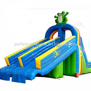 Hot Cartoon water park for kids, Inflatable water slide with pools