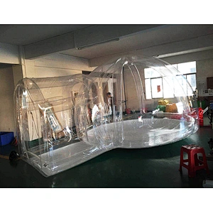 2017 hot sale commercial igloo inflatable lawn clear dome event bubble house tent for kids