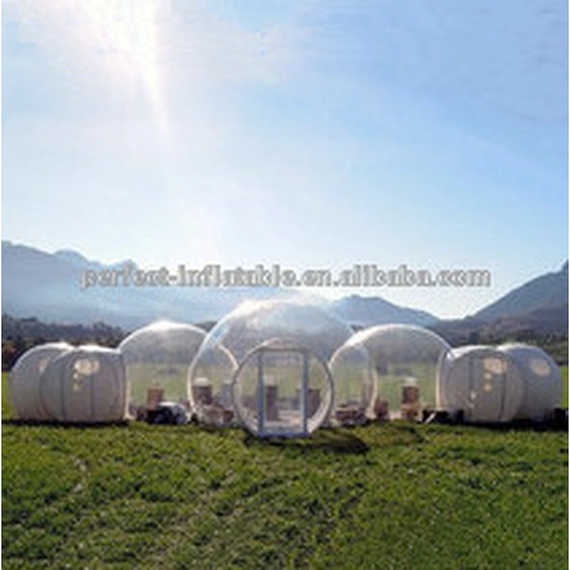 Guangzhou manufacturer inflatable clear bubble tent inflatable clear dome tent